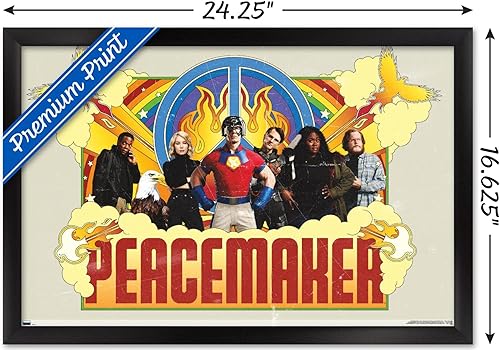 Miniatura 69 de Trends International DC Comics TV Peacemaker - Póster de pared grupal, 34 pulgadas de largo x 22.4 W, versión premium sin marco