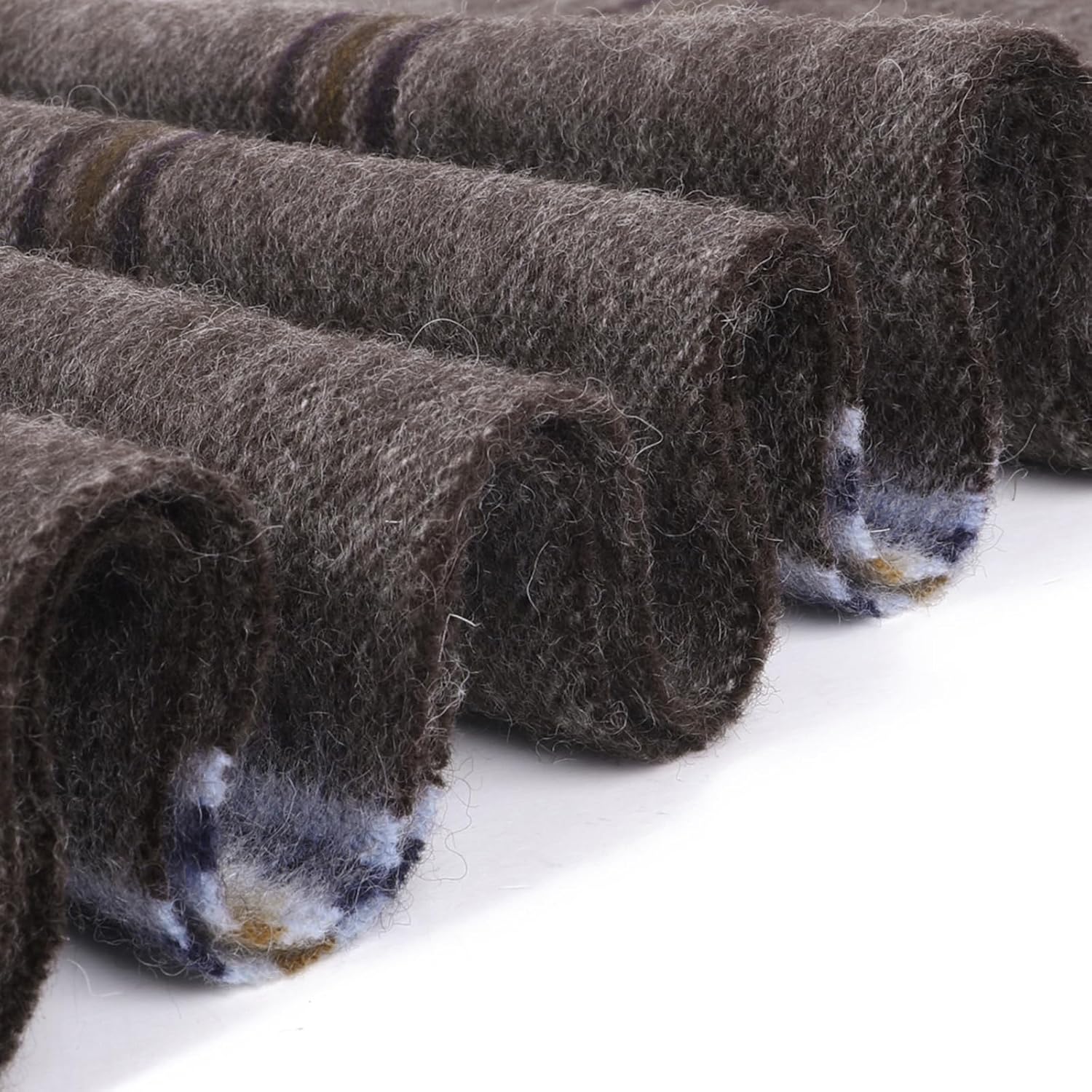 100% Wool Plaid Scarf for Men and Women, Winter Warm Long Scarves for Cold Weather - Image 5