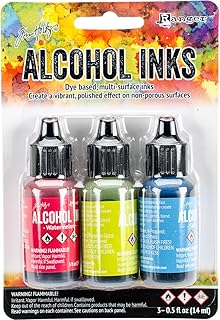 Ranger TAK-B-25962 Adirondack Brights Alcohol Ink 1/2-Ounce 3/Pkg, Dockside Picnic