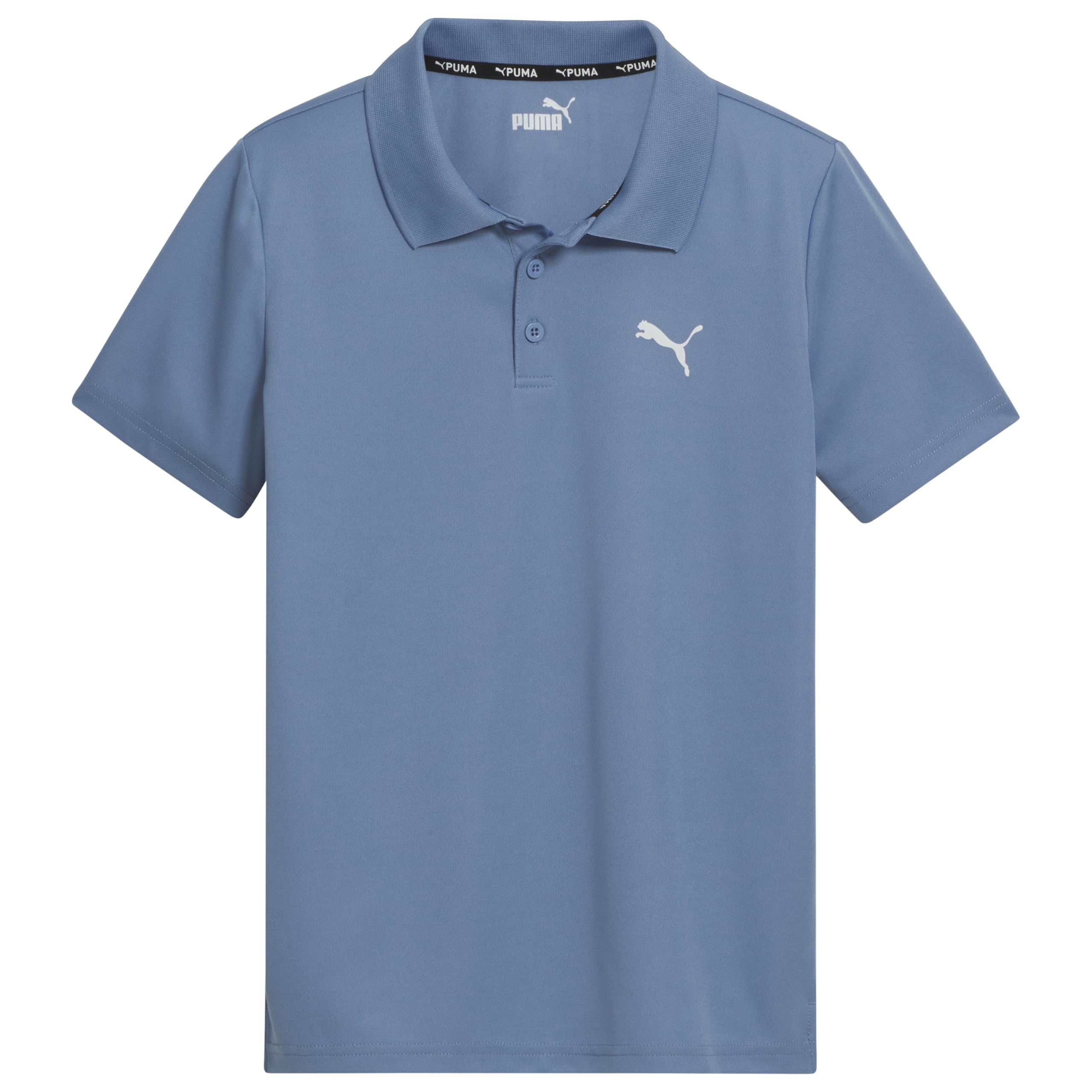 Puma Boys' Active Essentials Pack Pique SS Performance Polo, Lt Blue, Small