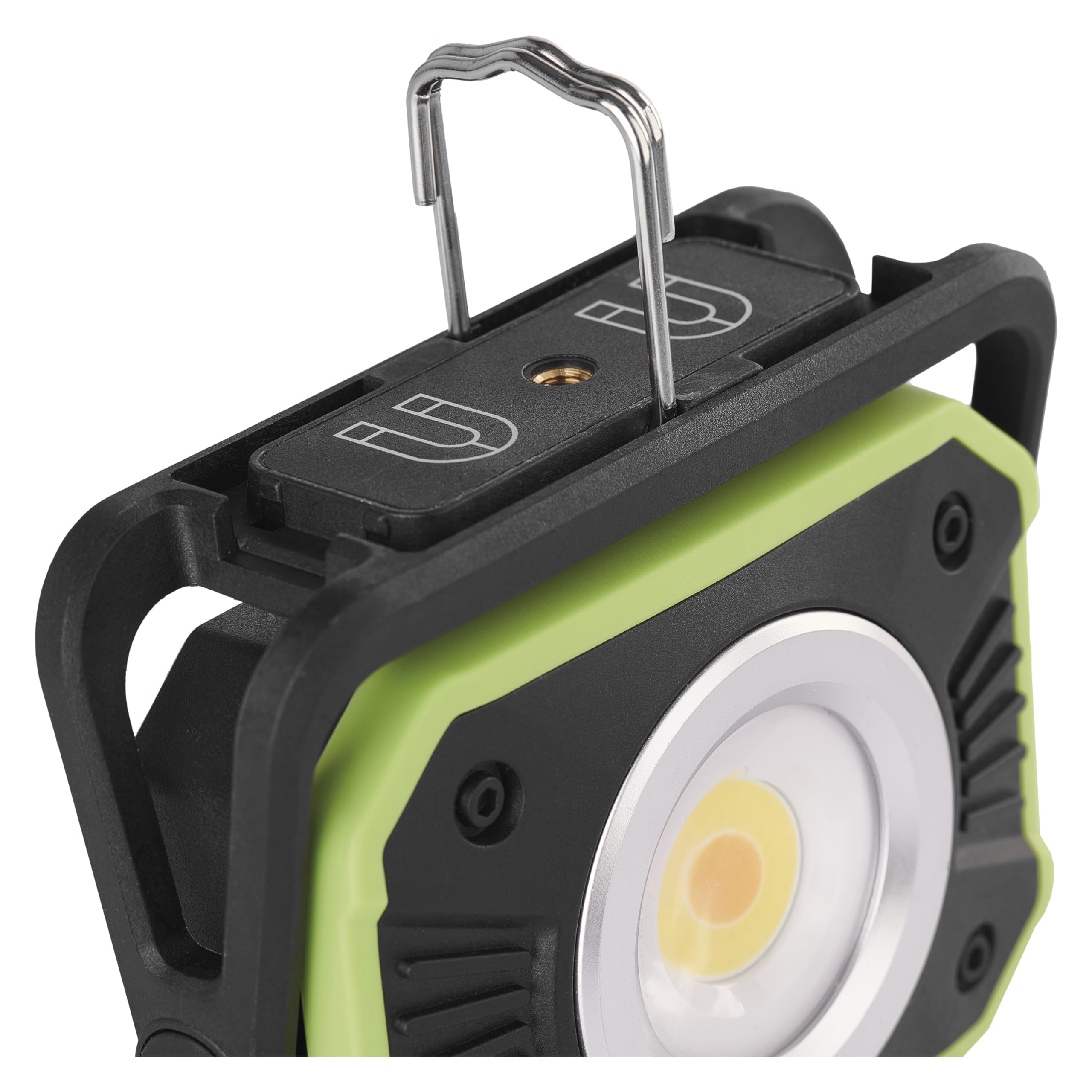 EMOS Mini foco LED recargable de camping con 16 modos y banco de energía, cambio de color de la luz, brillo máximo 900 lm, alcance de 35 m, batería de 4400 mAh con hasta 12,5 h de duración, incluye