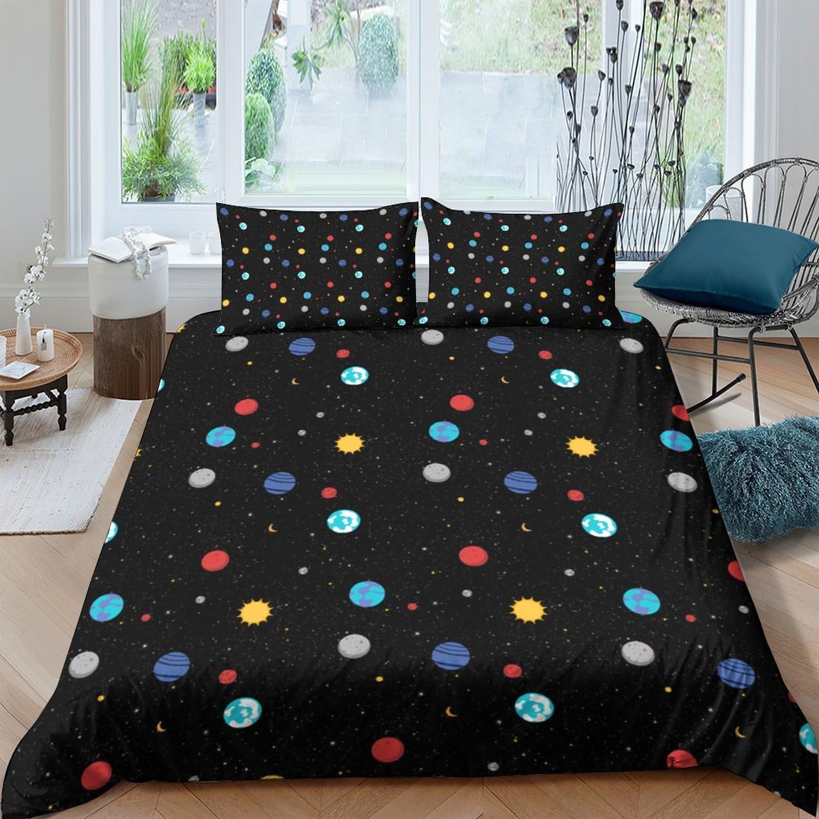 Ctjqhvkz Style-5 3D Printed Colorful Polka Dot Fitted Sheet Microfiber Soft Breathable Abstract Circles Mattress Cover For Bedroom Decor Single（135X200cm）