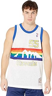 Mitchell & Ness Dikembe Mutombo Denver Nuggets Men's White 1991-92 Swingman Jersey
