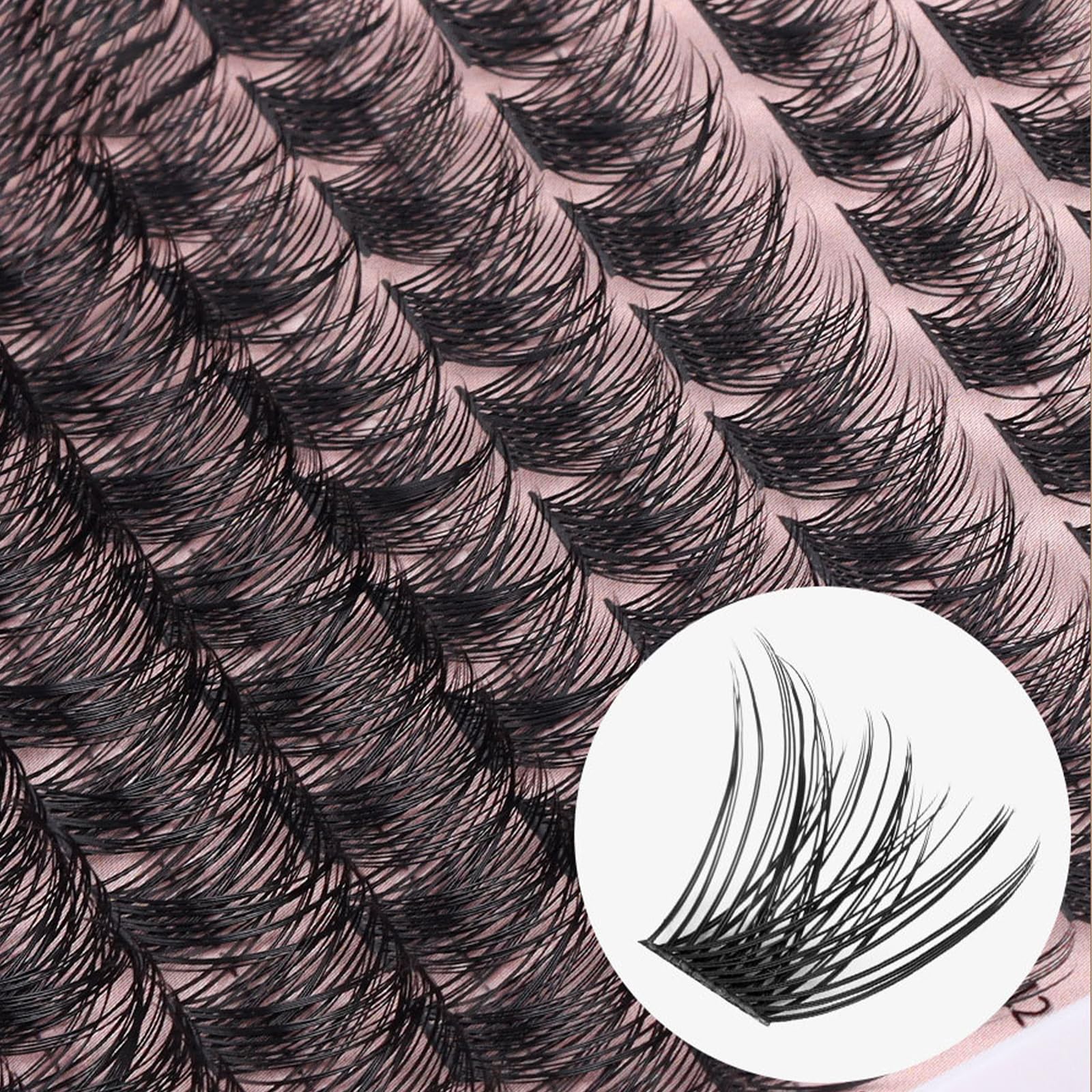 AYNKH 144 C Curl Cluster Lashes Wispy Thick Cluster Lashes Natural Individual Eyelashes DIY Clusters Lashes Wispy Eyelash Extensions 8-16MM - Image 4