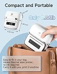 Phomemo M250 Label Maker, 3 Inch Thermal Label Printer, Label Maker Machine with Tape, Barcode Label Printer for Small Bussiness, Home, Clothing, Address, Compatibel for Phone & PC, with 100 Labels