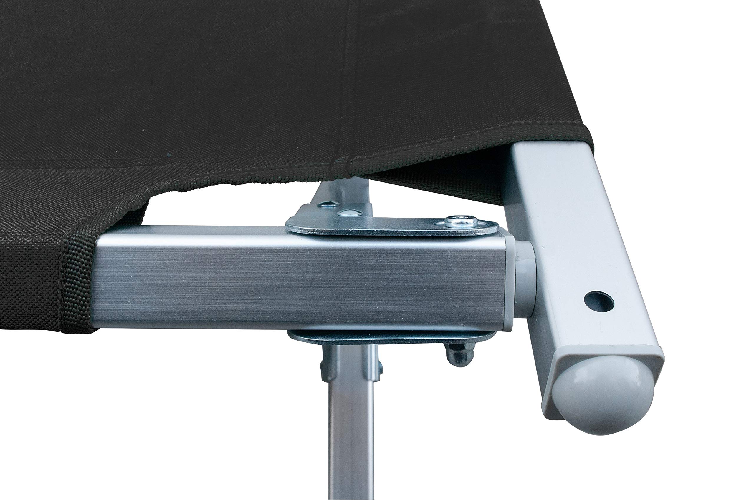 Relags Campingbett Travelchair Feldbett, schwarz, 210 cm, 054350