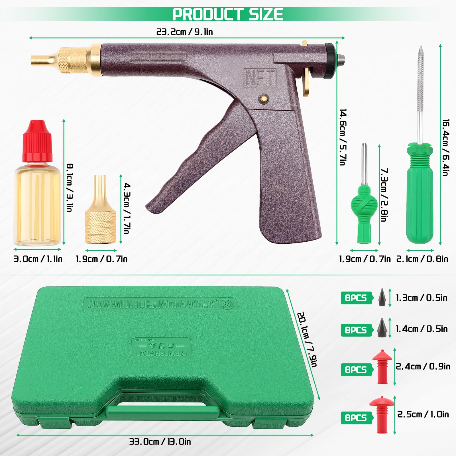 Kit de réparation de pneus, kit de réparation pour pneus de Voiture, kit de réparation pour pneus sans Chambre à air, kit de réparation pour pneus de Moto, pour camions, Camping-Cars, Jeeps