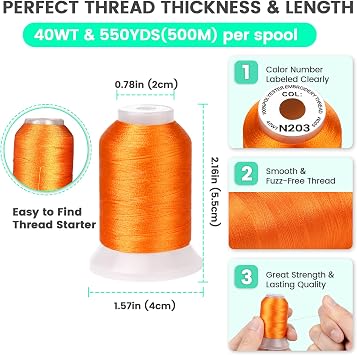 New brothread 80 Spools Polyester Embroidery Machine Thread Kit