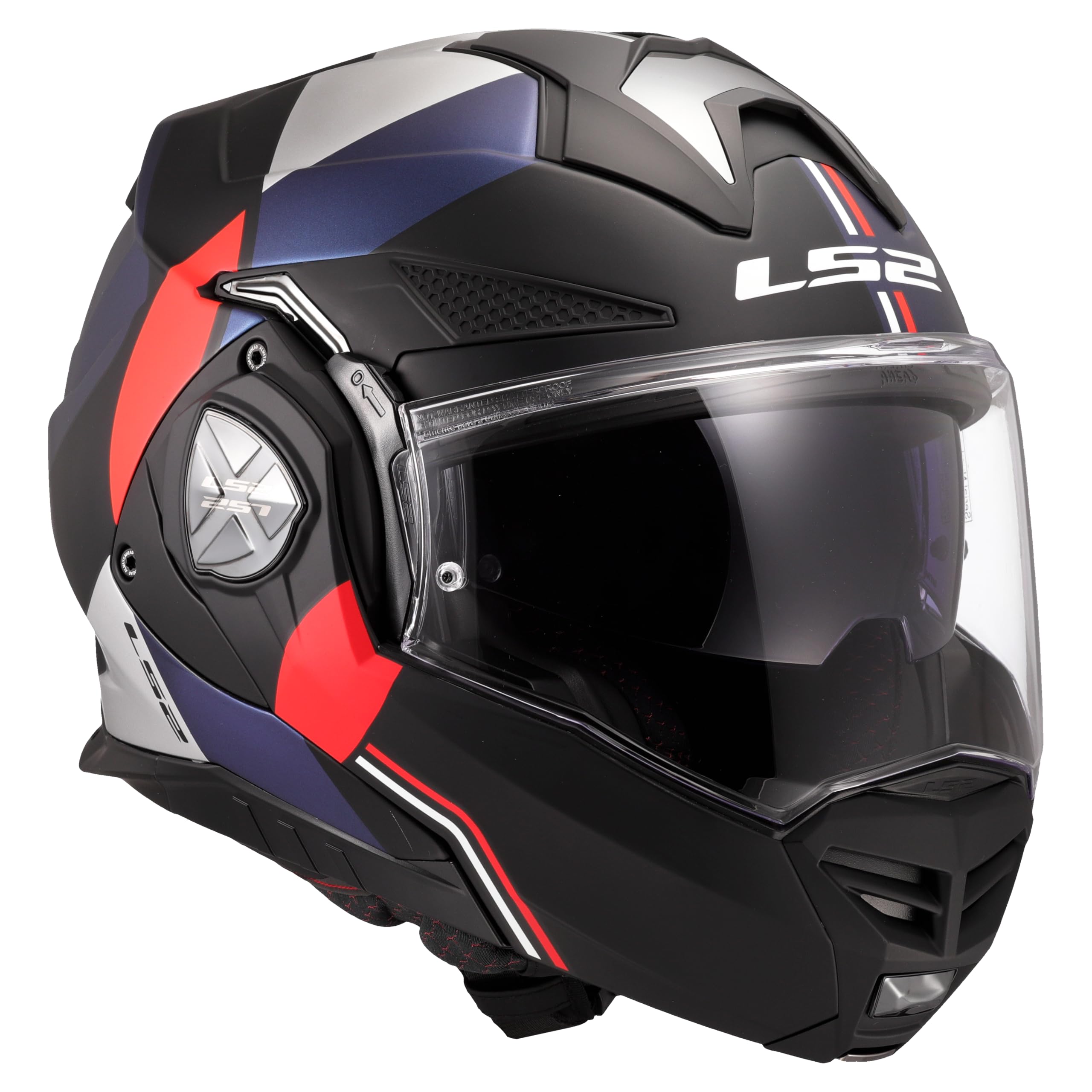 LS2, Modularer Motorradhelm ADVANT X ULTRA Matt Blue Red, XL