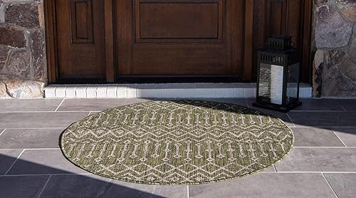 Vista 66 de Unique Loom Alfombra Colección enrejado Marroquí Celosía Transicional Interior y Exterior, Polipropileno Gris carbón/natural