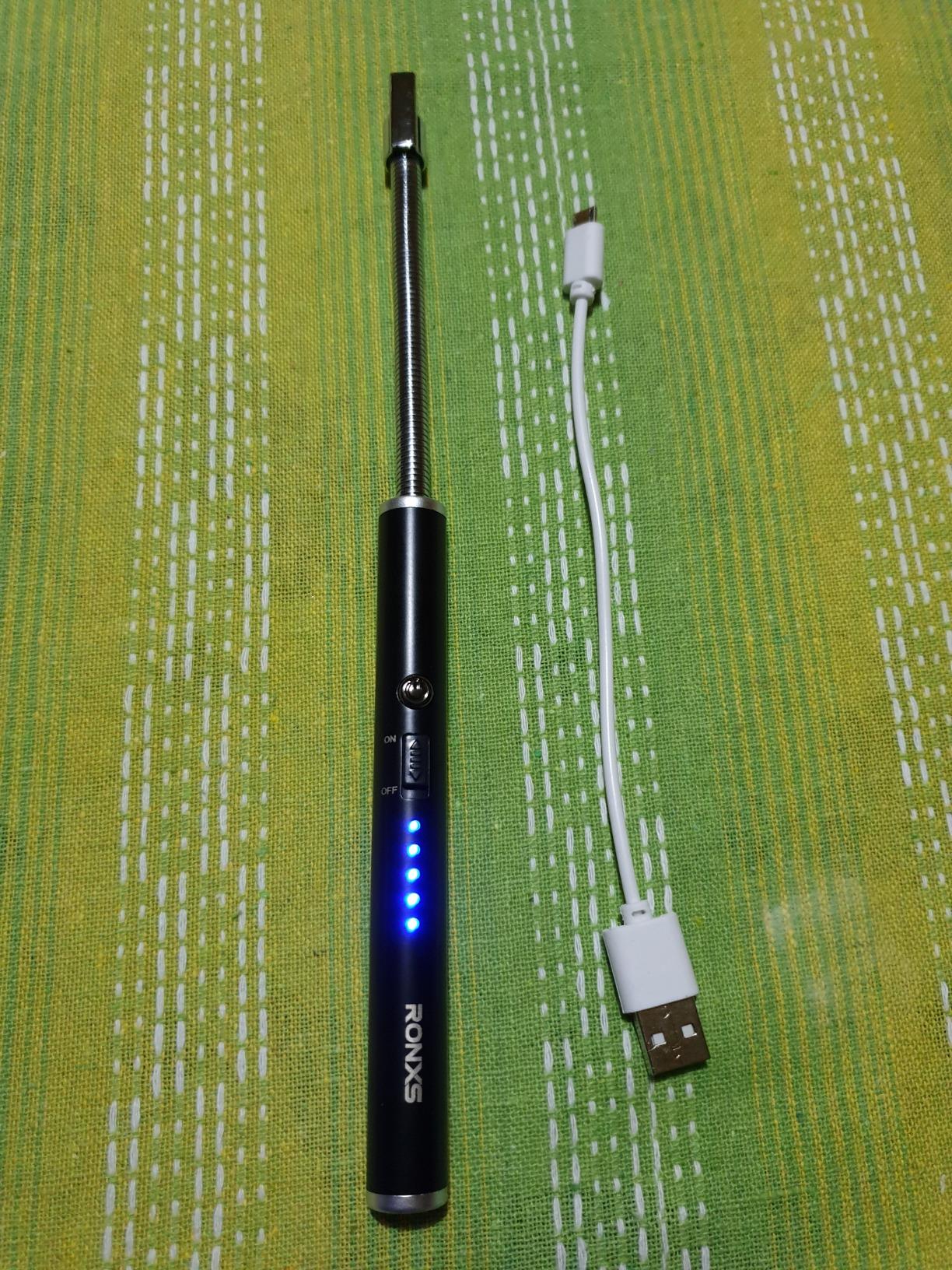 Accendino Elettrico Ricaricabile USB - Senza Fiamma Con Display Batteria E Sicurezza, Per Cucina E BBQ - Foto 11