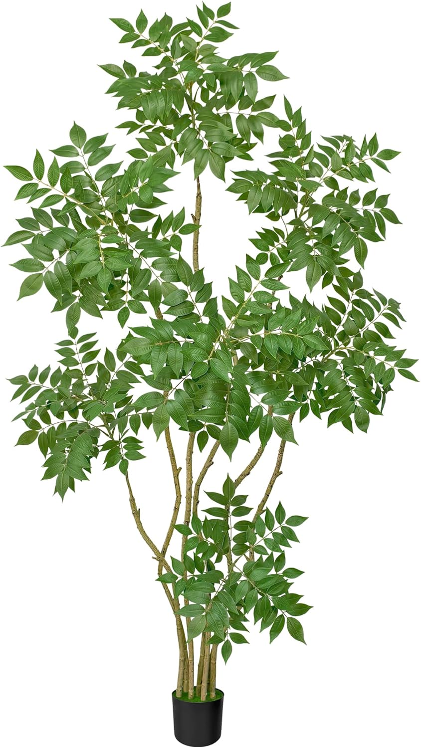 7 Ft Faux Tree,Artificial Trees for Home Decor Indoor,Tree Decorations Outdoor,Trees Live Plants Outdoor,Artificial Trees for Outdoors,Artificial Tree Indoor for Living Room Bedroom Office Bathroom 7ft