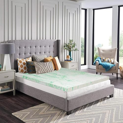 Miniatura 7 de BedsPick Cubrecolchón de espuma viscoelástica King de 3 pulgadas, con infusión de gel, protector de colchón de espuma King