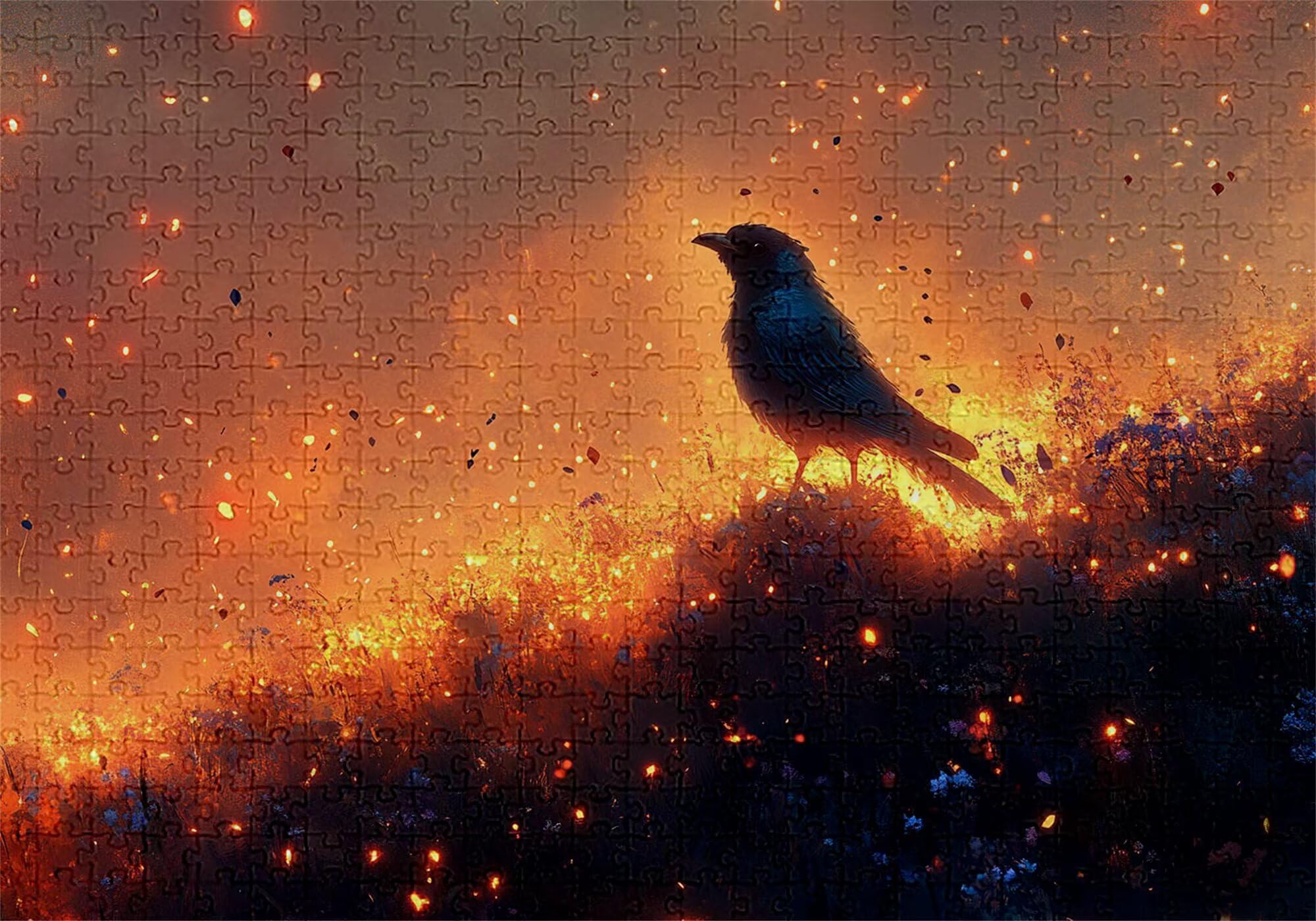 Puzzle 3000 elementów ptak puzzle dla dorosłych kwiaty 122 x 81 cm unikalne rzemiosło klasyczne 3D drewniana układanka do rodzinnych gier biznesowych, układanka zrób to sam do dekoracji ścian domu