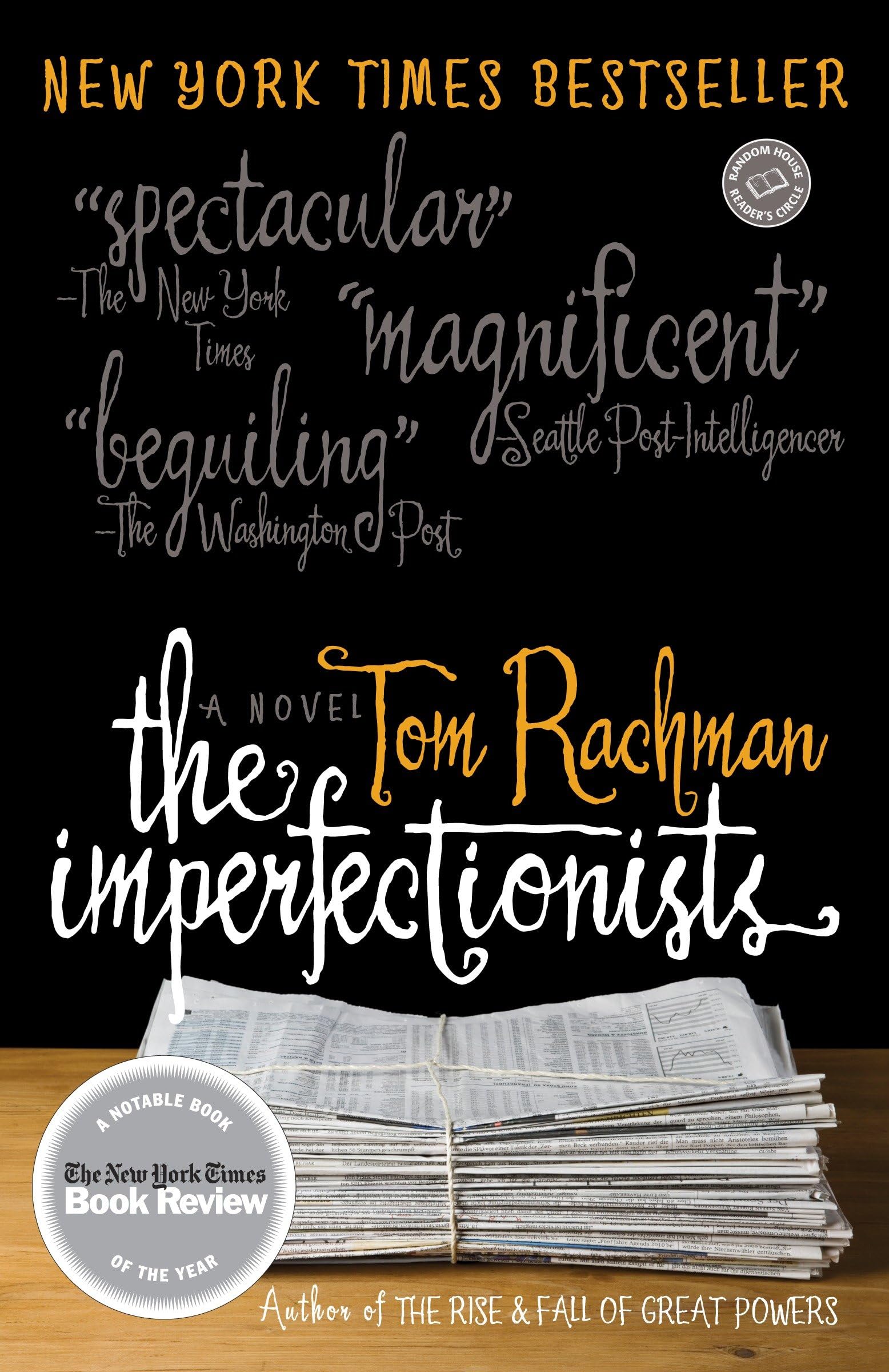 Buy IMPERFECTIONISTS: A Novel (Random House Reader's Circle) — BookShops.in