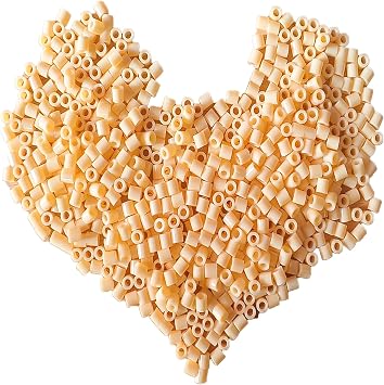 Fuse Beads for Crafts, 1000 Pcs 5mm Apricot. | Melting Beads Refill, Crafting Supplies, Ideal for DIY Activities & School Projects & Party Activities.