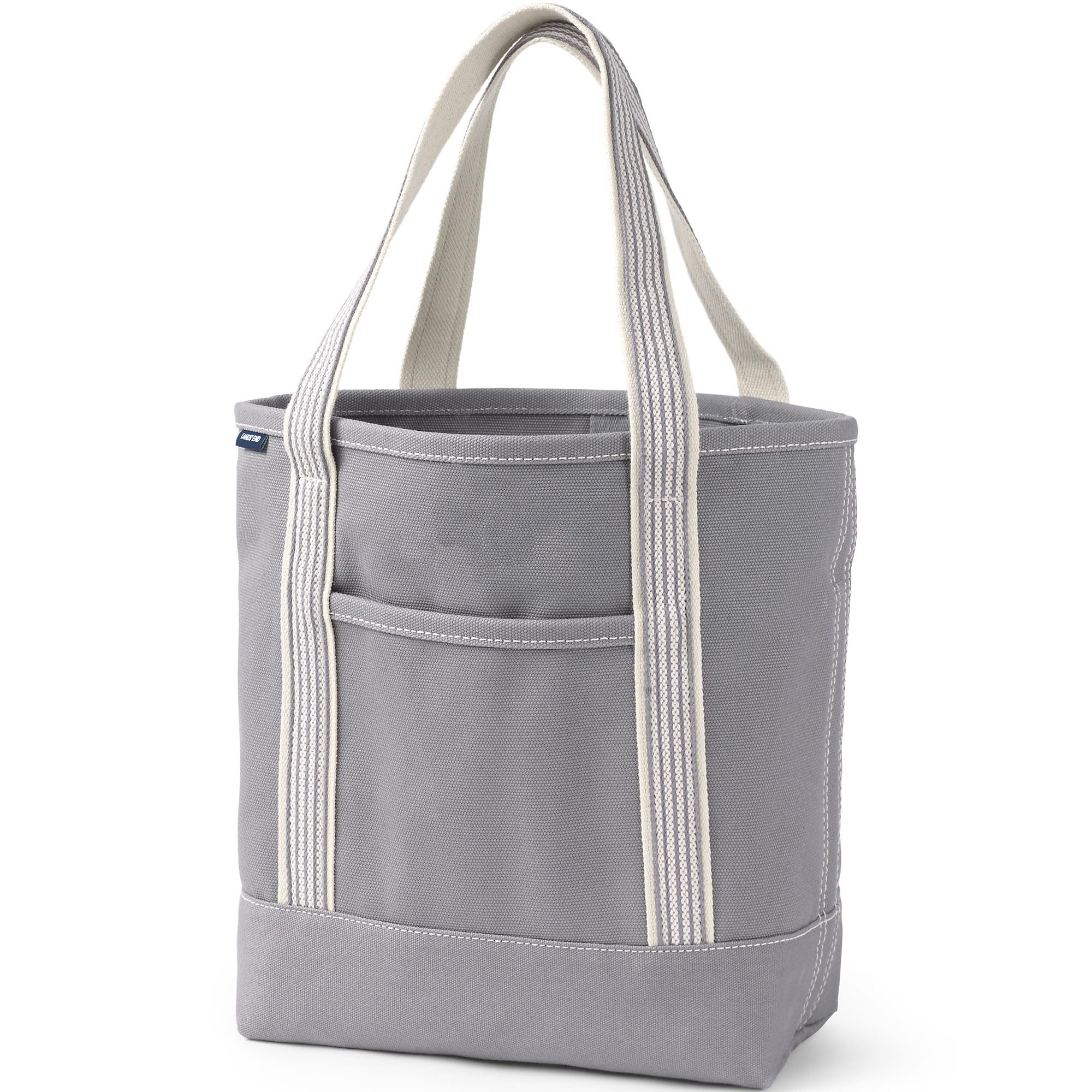 Lands' End Open Top Canvas Tote Bag