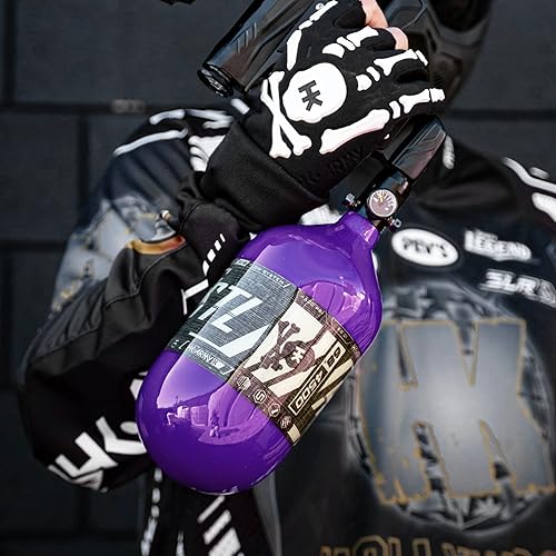 Miniatura 8 de HK Army HSTL 68/4500 Sistema de tanque de paintball de aire comprimido HPA de fibra de carbono - Regular estándar Negro