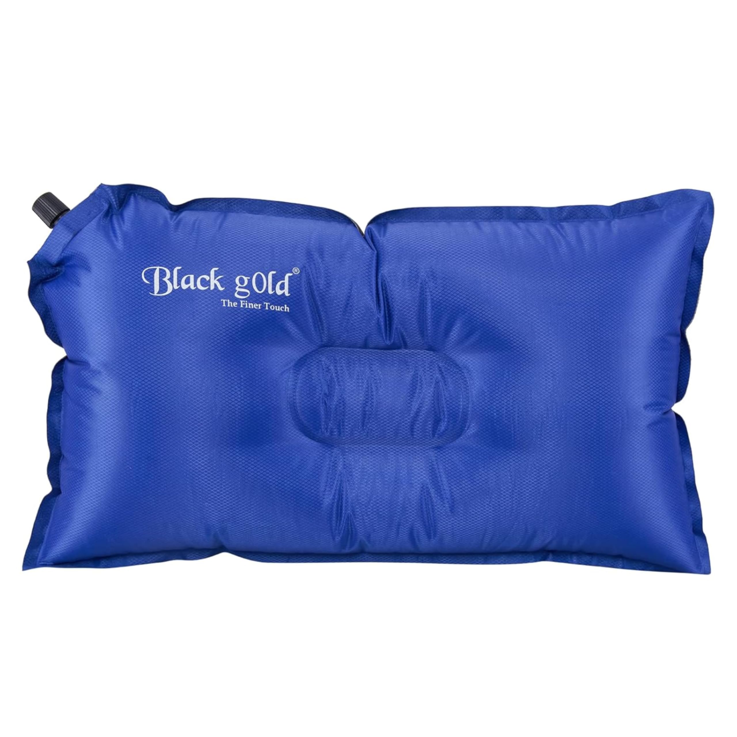 Black gold The Finer Touch MK Carpets Lightweight Inflatable Travel Pillow – Compact Soft and Adjustable for Camping Hiking and Outdoor Adventures Blue-image-28