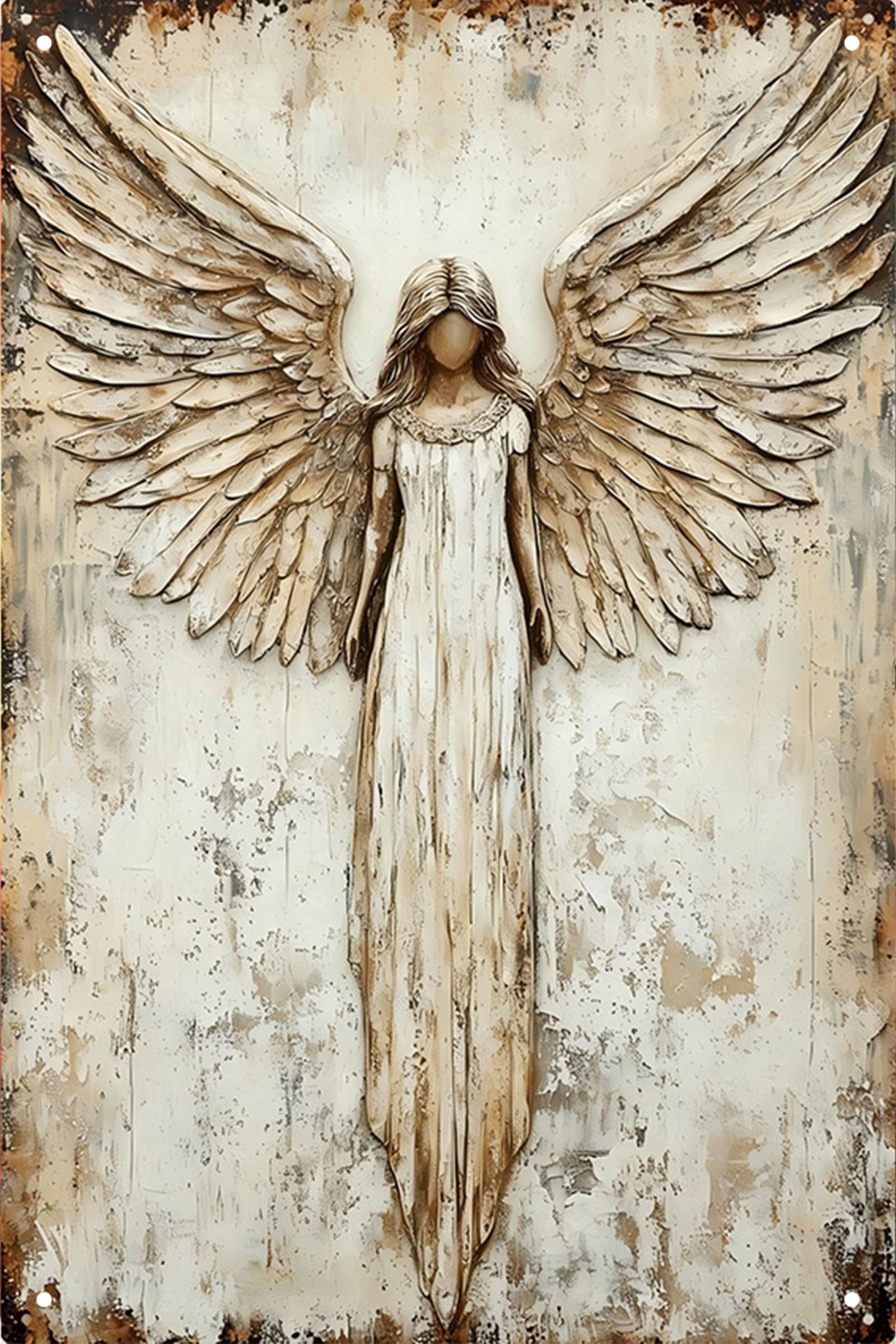 Vintage Room Metal Sign,Retro Home Tin Sign,Wall Aesthetics and Decor for Kitchen Bar Pub Club Cafe Living Room Restaurant Shop Office 8x12 Inches (angel)