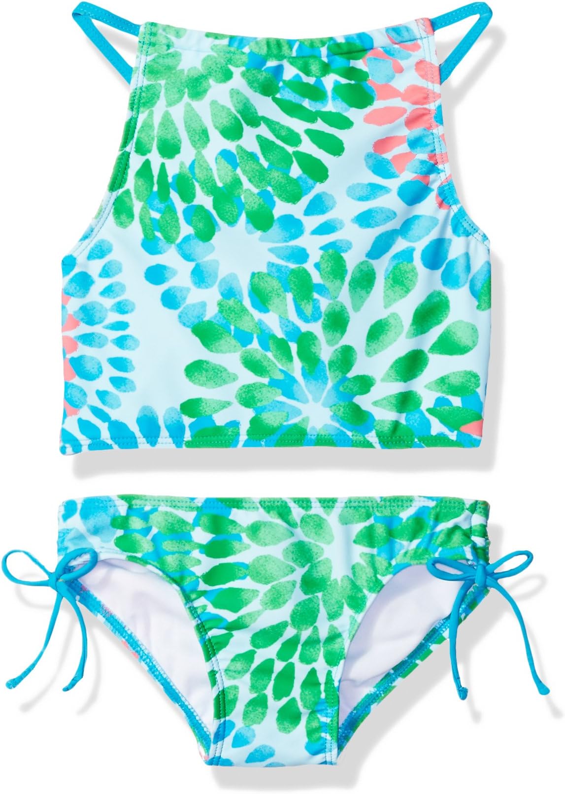Kanu Surf Girls' Daisy UPF 50 Beach Sport Halter Tankini 2-Piece Swimsuit