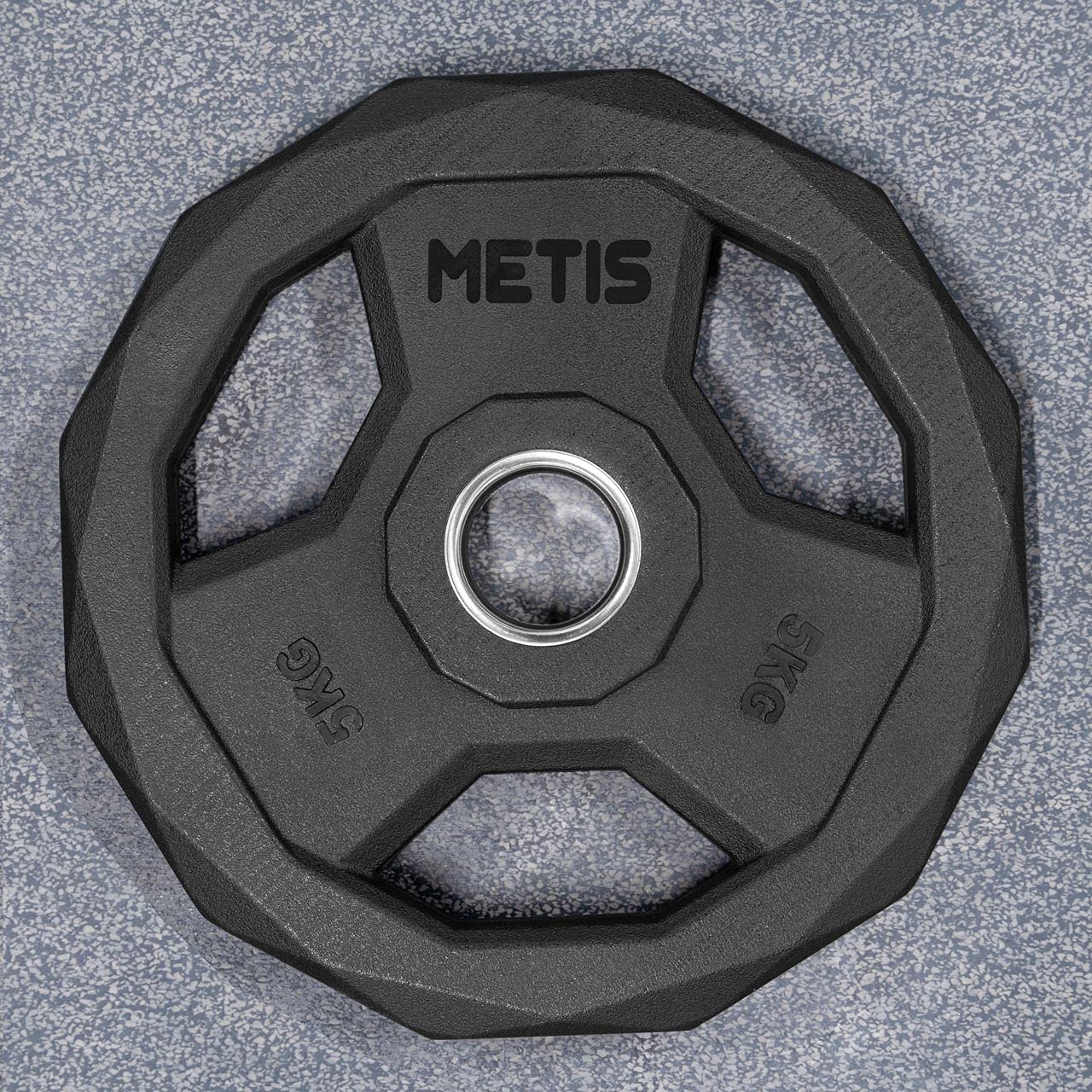 METIS Olympic Barbell Weight Plates - Olympic Plates Compatible with Olympic Bar Sleeves | Barbell Bar Weights Range from 5kg-25kg Weight Plate & Available in 4 Weight Plate Sets (5kg) โ image 1