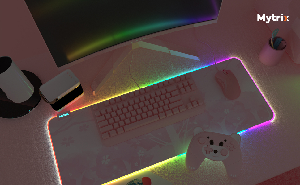 Amazon.co.jp: Mytrix マウスパッド 大型 RGB ゲーミングマウス