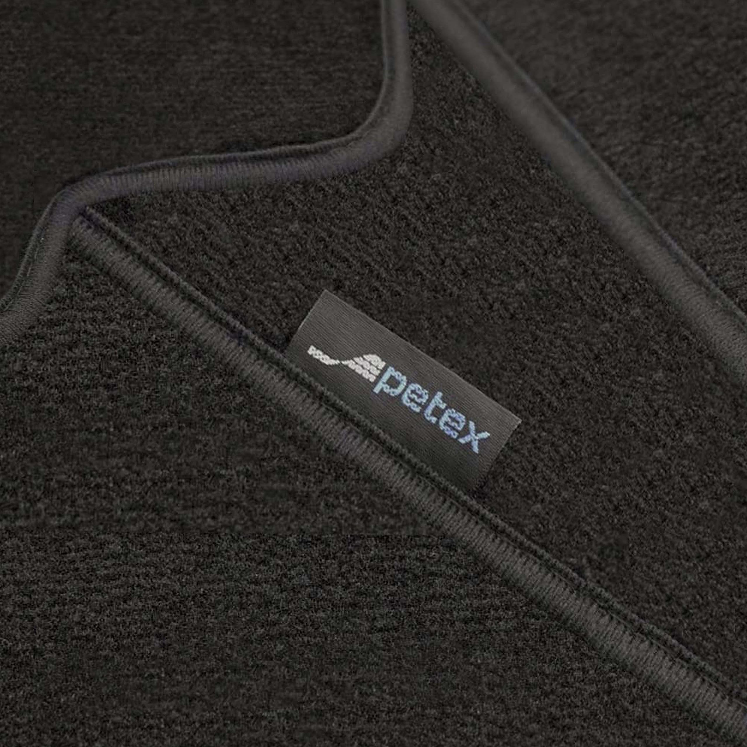 PETEX VW ID.7 Tourer 06/2024 Onwards Velour Car Mats Set of 4 Black Monza