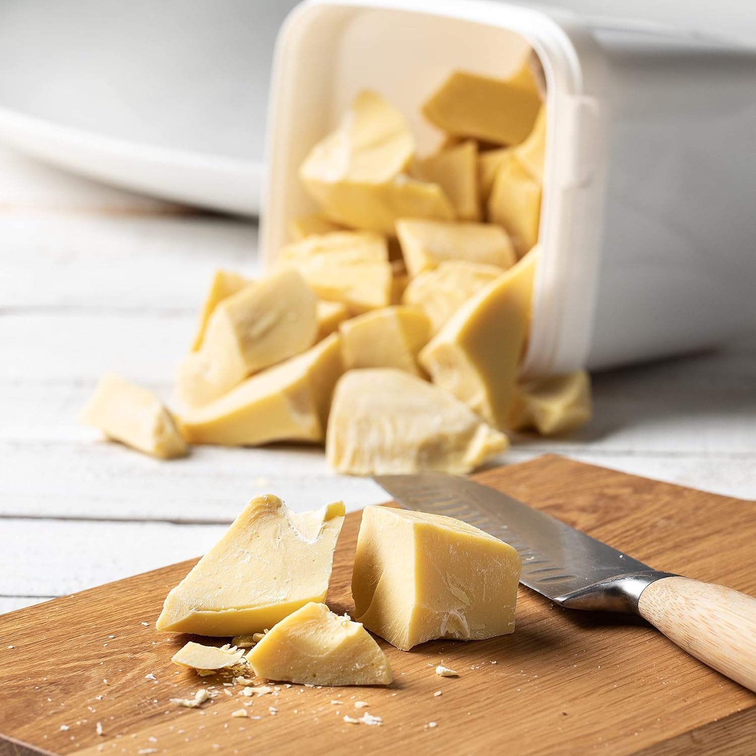 Kakaobutter Cacaobutter im Eimer vegan Laktose & Glutenfrei Kakao Butter Stücke unraffiniert