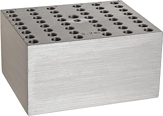 Benchmark Scientific BSW02 Aluminum Dry Bath Heating Block for Digital Dry Bath Incubator, 48 x 0.2mL Tubes or 6 PCR Strips of 8 Tubes Each Capacity