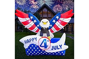 7.2 FT Inflatable Eagle Brightly LED-Lit for the 4th of July