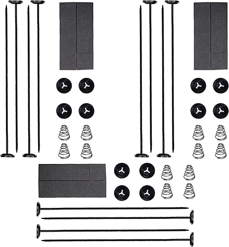 Miniatura 10 de Kit de Montaje de Ventilador Automotriz, Kit de Montaje de Clips de Bridas para Ventilador de Radiador, Soporte de Montaje Eléctrico para Ventilador