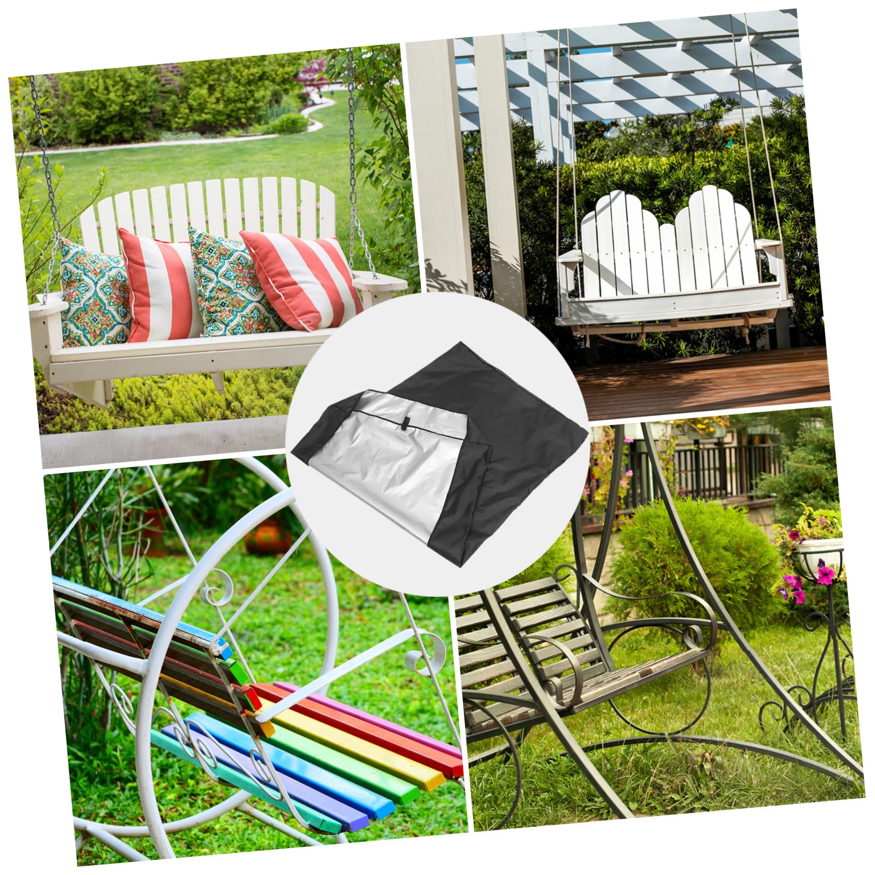Kisangel Housse Pour Balancelle De Jardin Protection Mobilier Extérieur Housse Balancelle Patio Imperméable Et Résistante Aux Intempéries