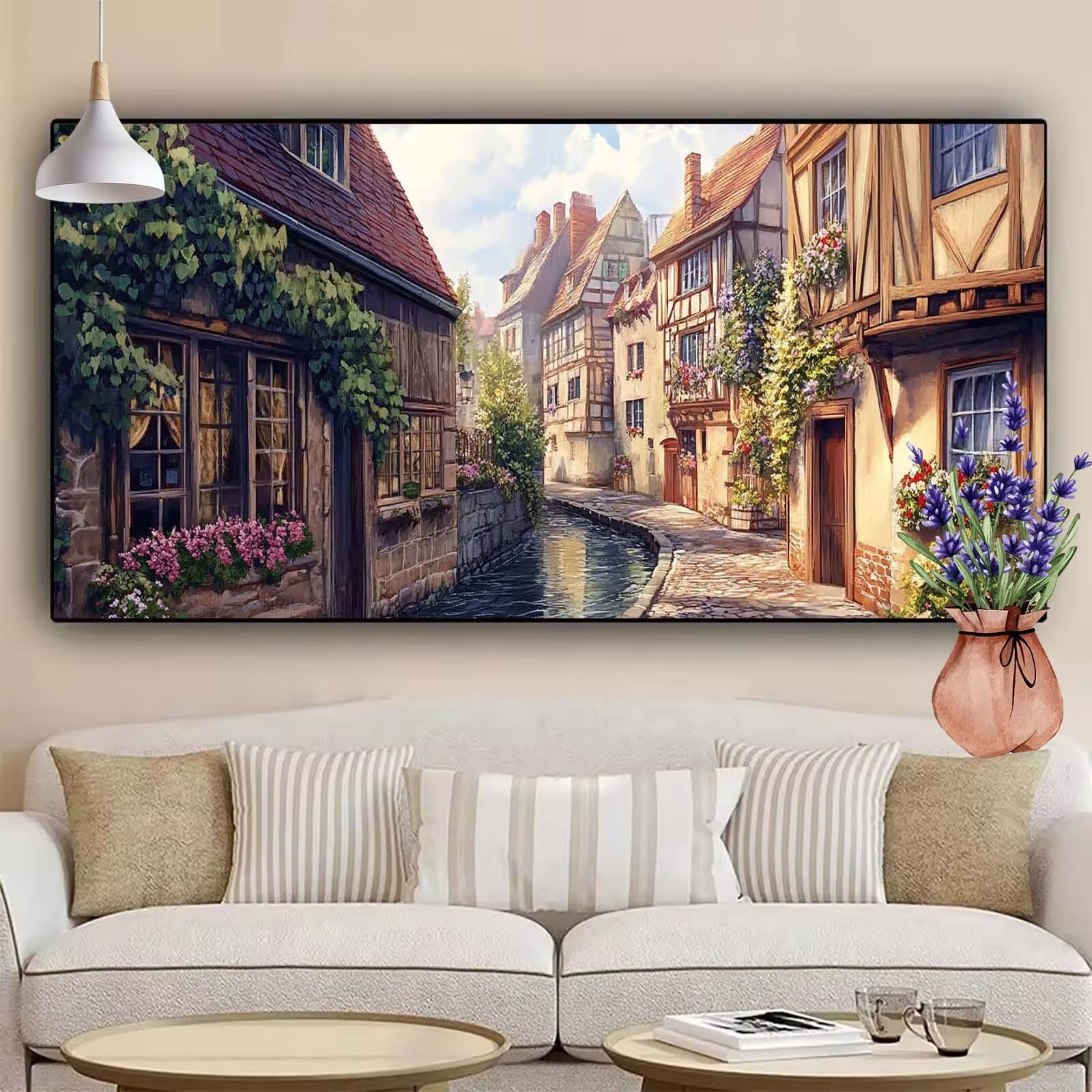 Diamant schilderij huis diamant kunst kits volwassenen groot 70 x 95 cm herfst kristal kunst kits voor volwassenen DIY 5D vierkante volledige boor