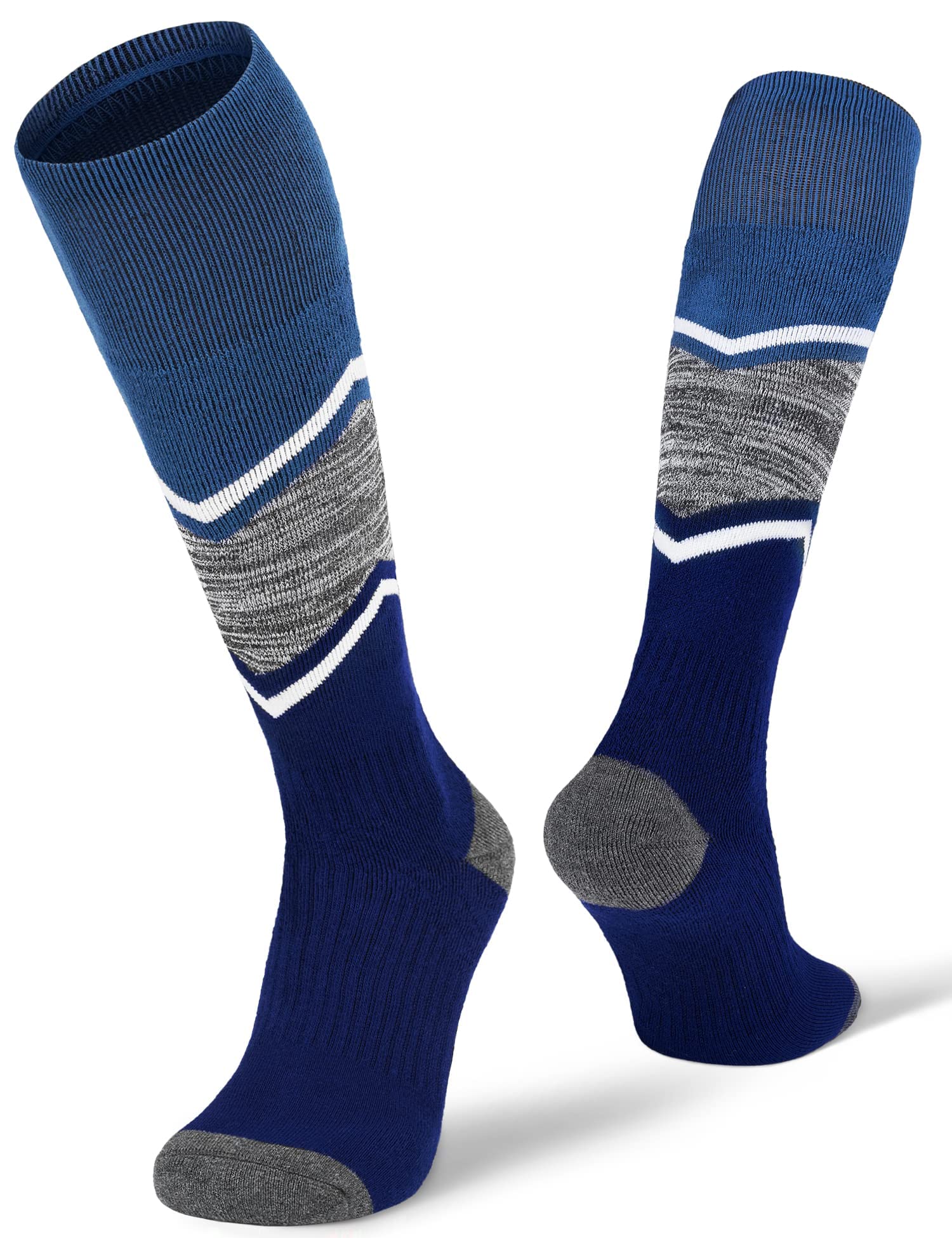 Fitrell Paquete de 2/3 calcetines de esquí para mujer con cojín completo, calcetines térmicos cálidos de invierno