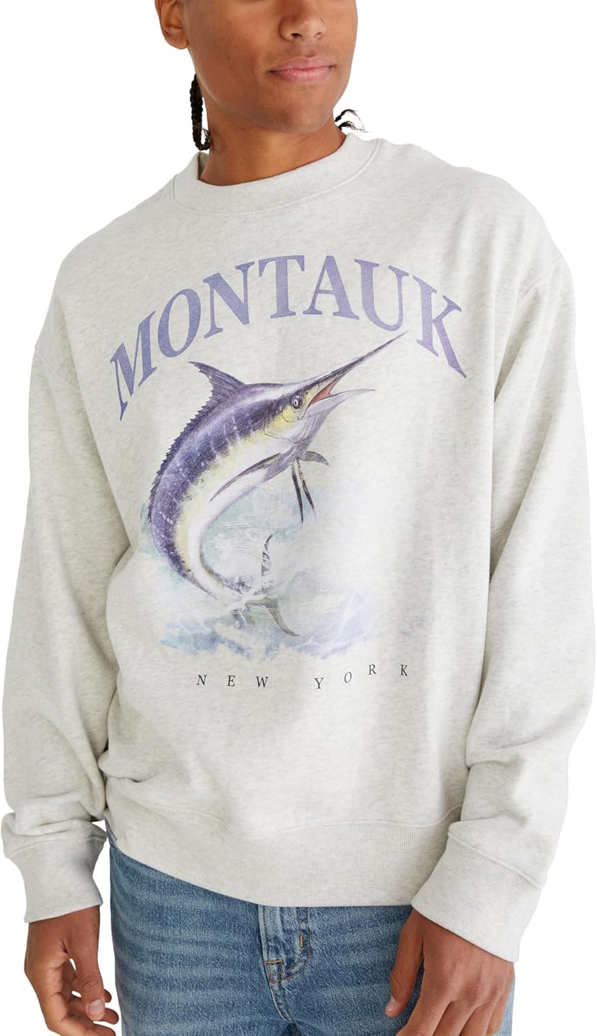 AEROPOSTALE mens Montauk Crew Sweatshirt AEROPOSTALE mens Montauk Crew Sweatshirt