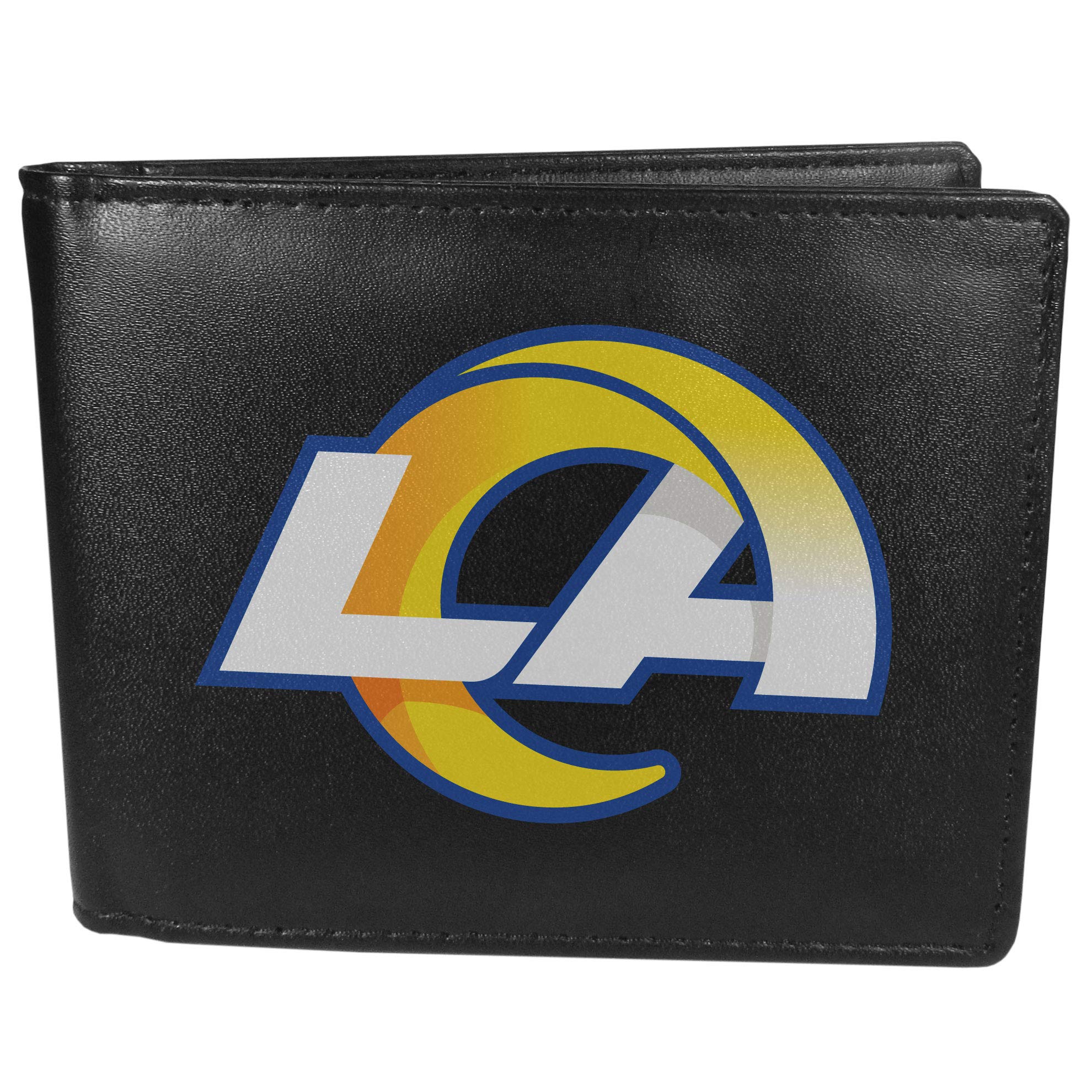 Siskiyou Sports NFL Mens Los Angeles Rams Bi-fold Wallet Large Logo One Size Black โ image 1