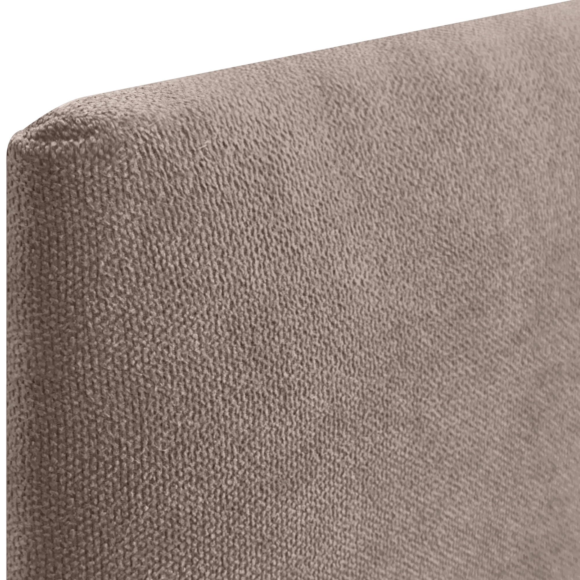 DHOME Gepolstertes Kopfteil Glatt aus Aqualine-Stoff Höhe 70 cm Dicke 4 cm und 8 cm für Wand Akustische Kopfteile Schallabsorbierend Kopfstütze (Stoff Erde, 160cm Dual, Dicke 4cm)