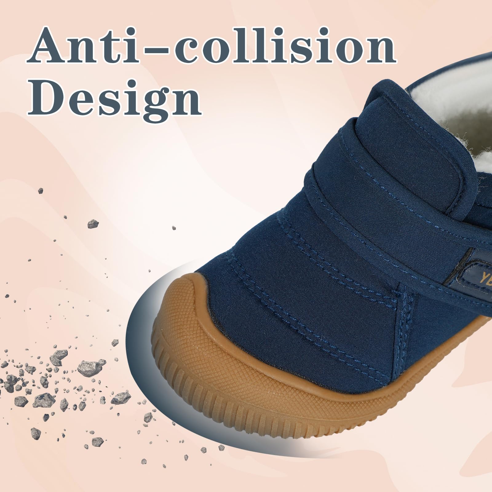 MK MATT KEELY Baby Winter Warm Shoes for Infant Boys Girls Toddler Plush Lining Snow Boots Soft Sole Non-Slip Walking Shoes Outdoor Faux Fur Booties