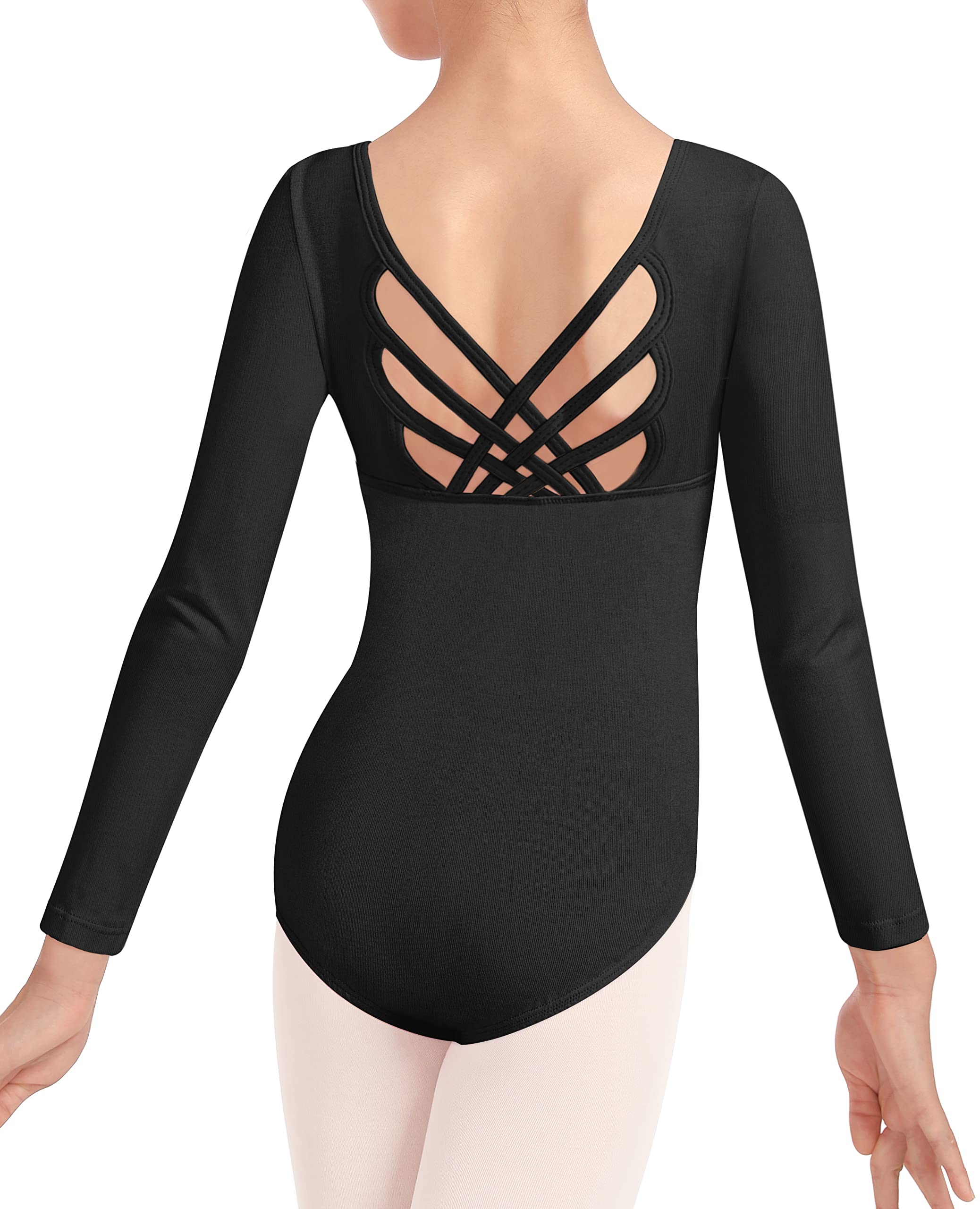 WYHDY Girls’ Ballet Dance Leotard Butterfly Crisscross Straps Sleeveless Tank Leotards