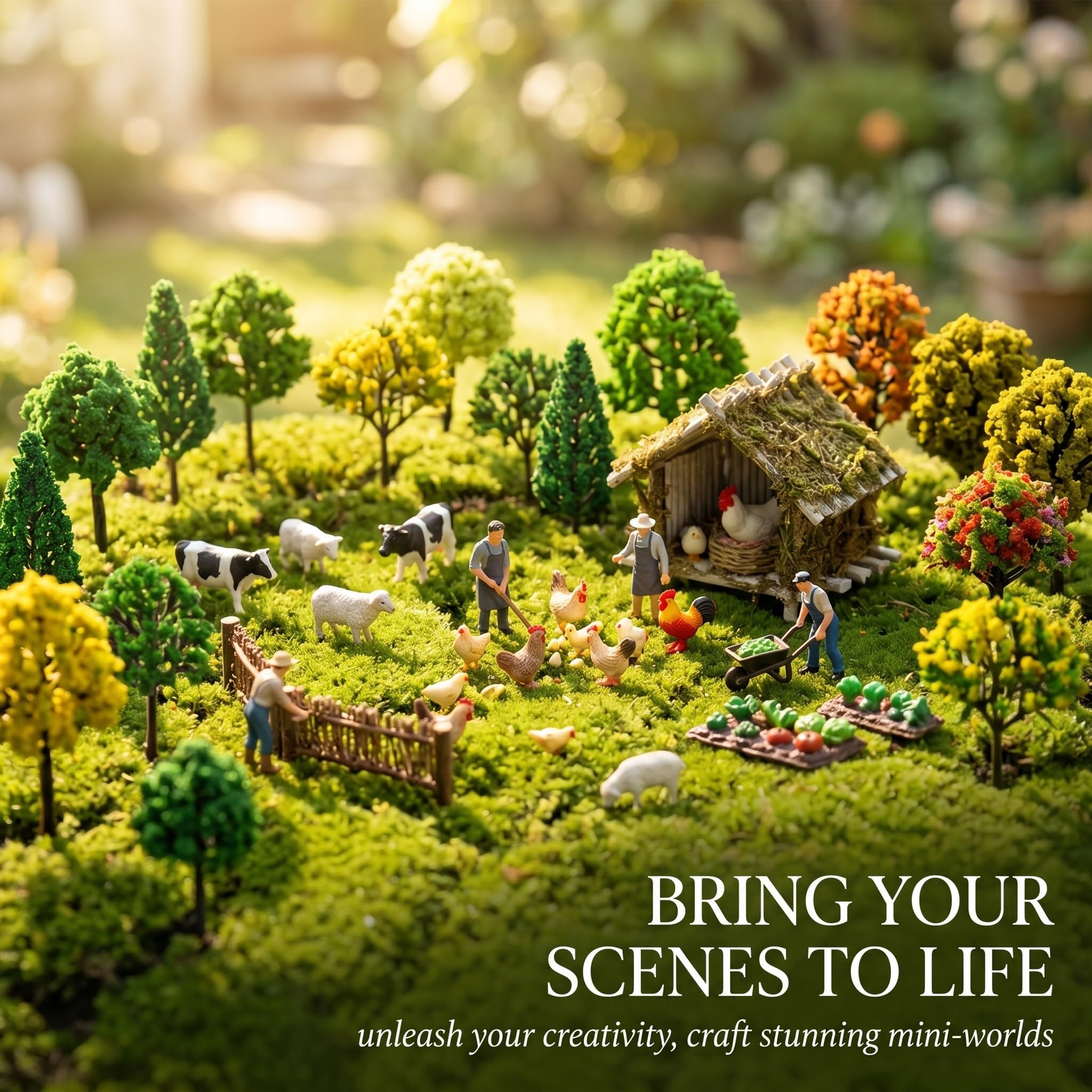 30x Alberi Modellismo Miniatura 3-4cm Realistici, Set per Diorama, Modelli Ferroviari, Paesaggi e Tavoli di Sabbia, Decorazioni Architettoniche DIY