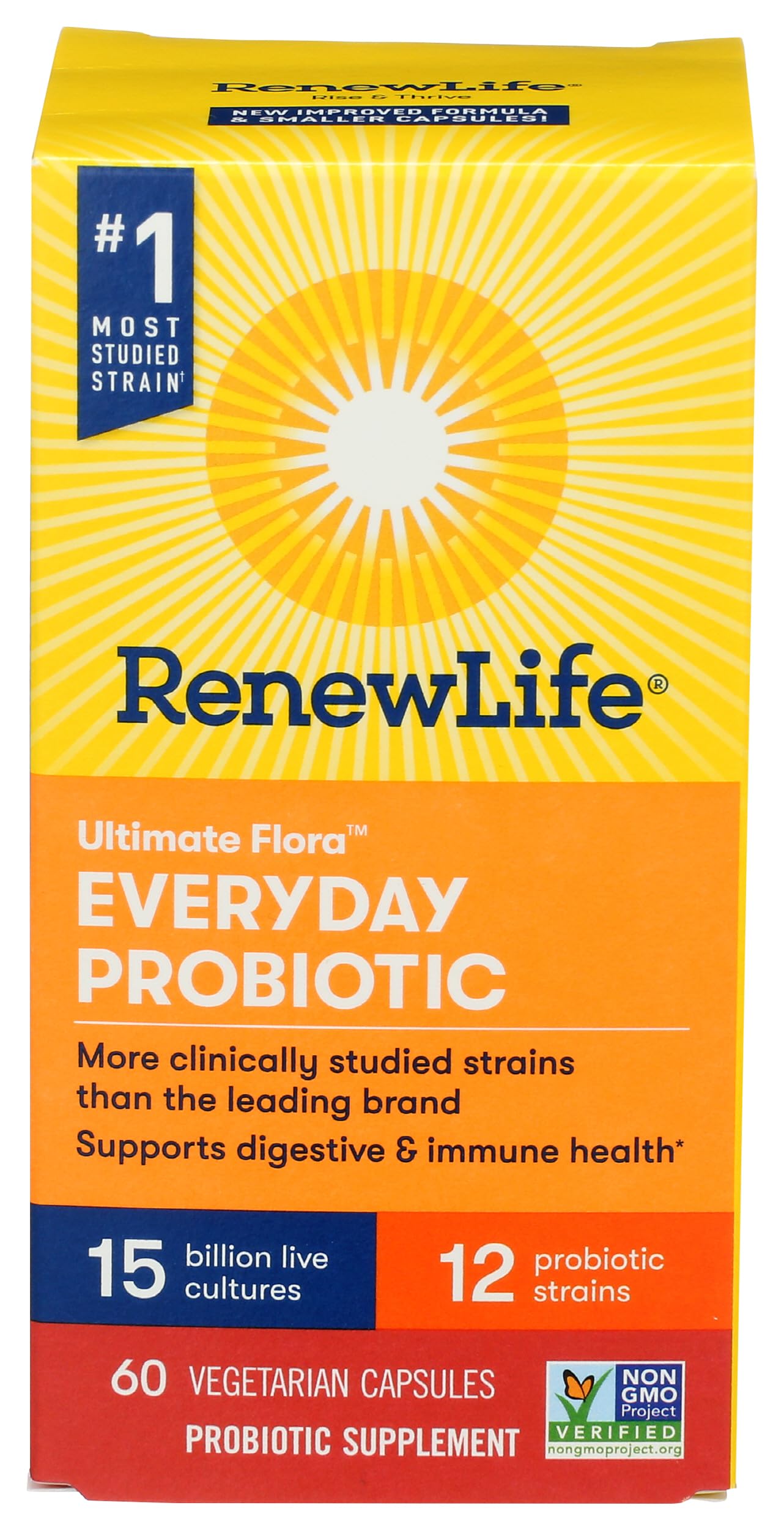 Renew Life Ultimate Flora Everyday Probiotic 15 Billion, 60 CT
