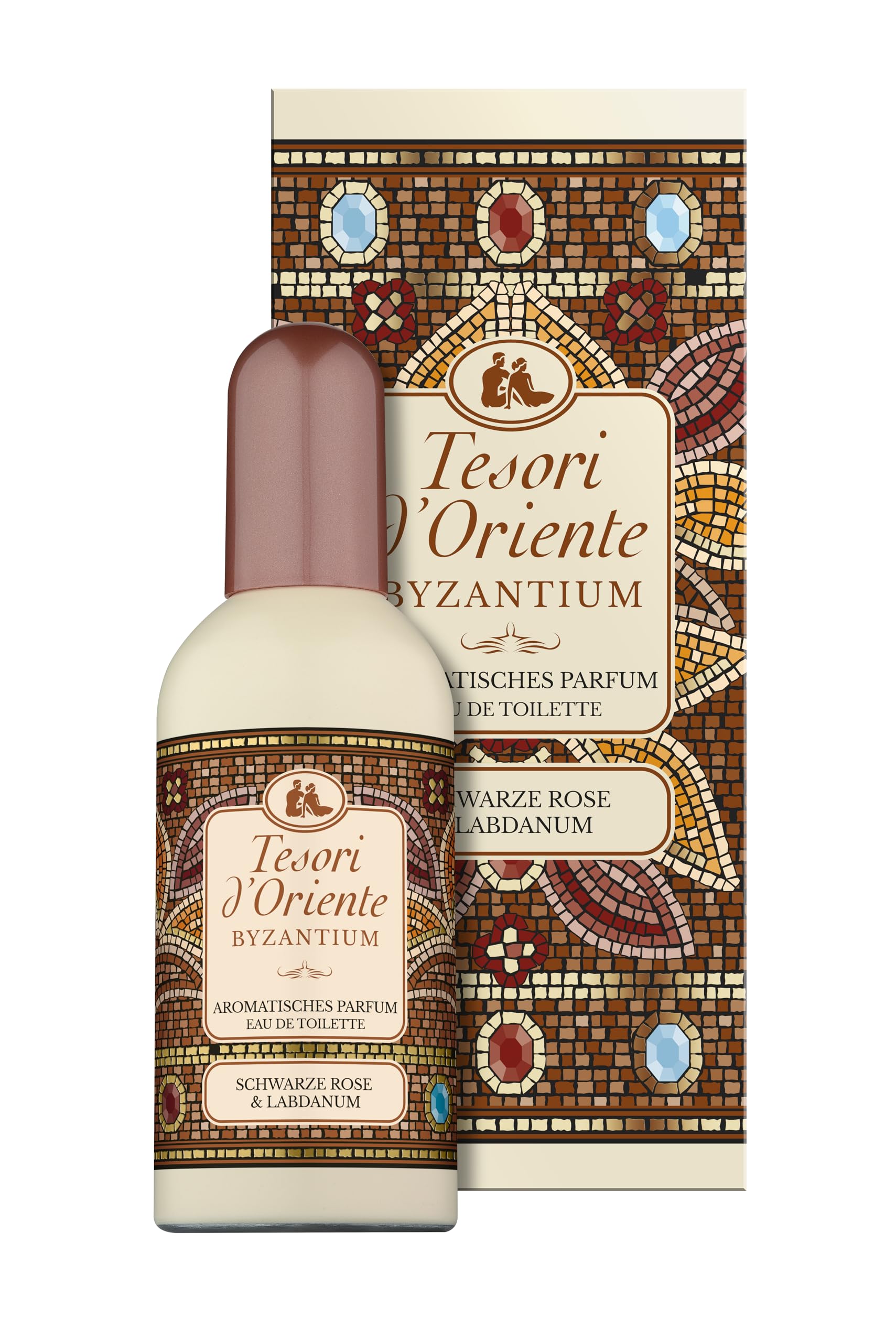 Tesori d'Oriente EDT Byzantium 100 ml, aromatyczne perfumy (czarna róża i ladanum), w aluminiowym flakonie, rytuał wellness dla ciała i zmysłów