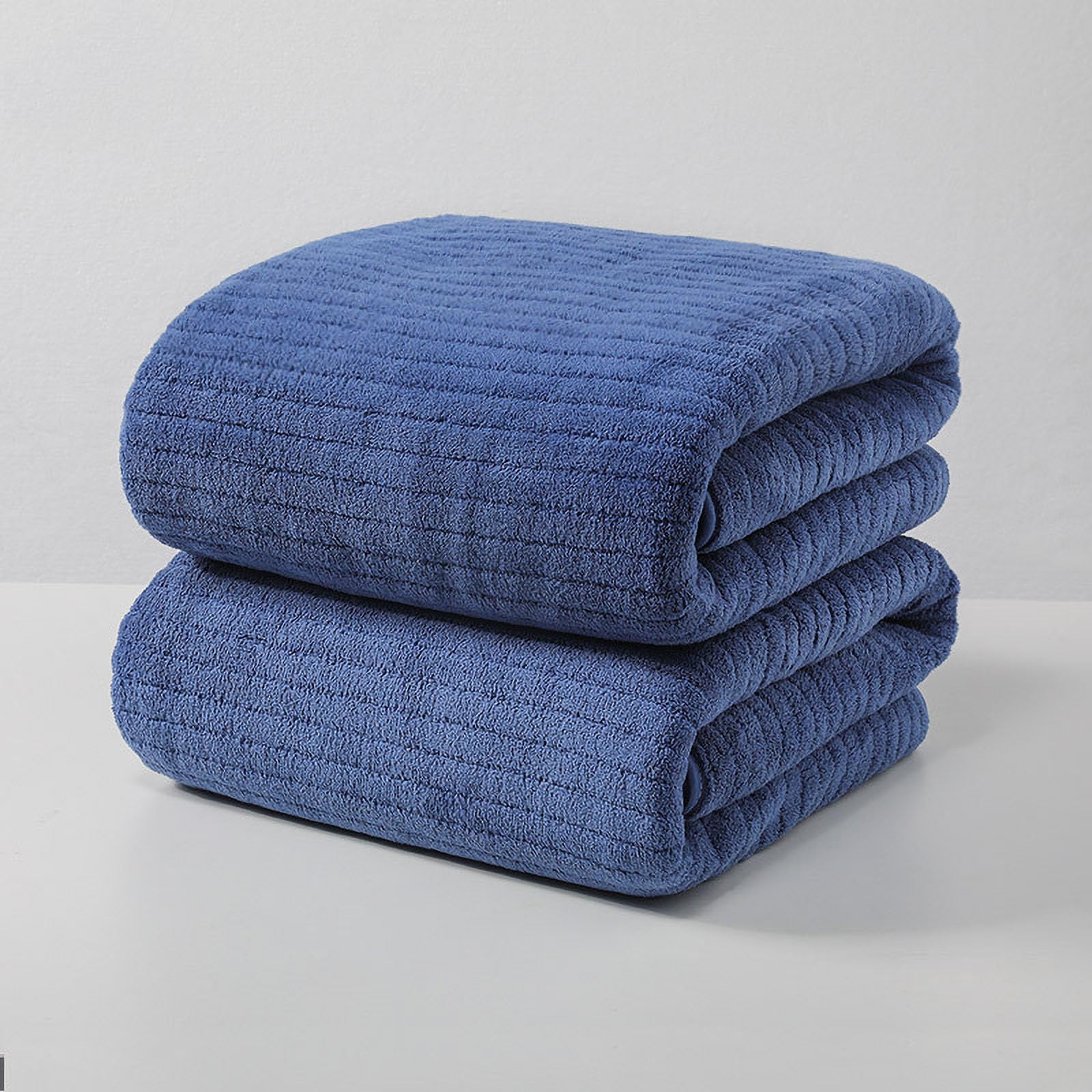 Bath Towel Large Bath Towels Velvet Towel for Adult Absorbent Dry Hair Towel Beach Towels Strip Patterned Bath
