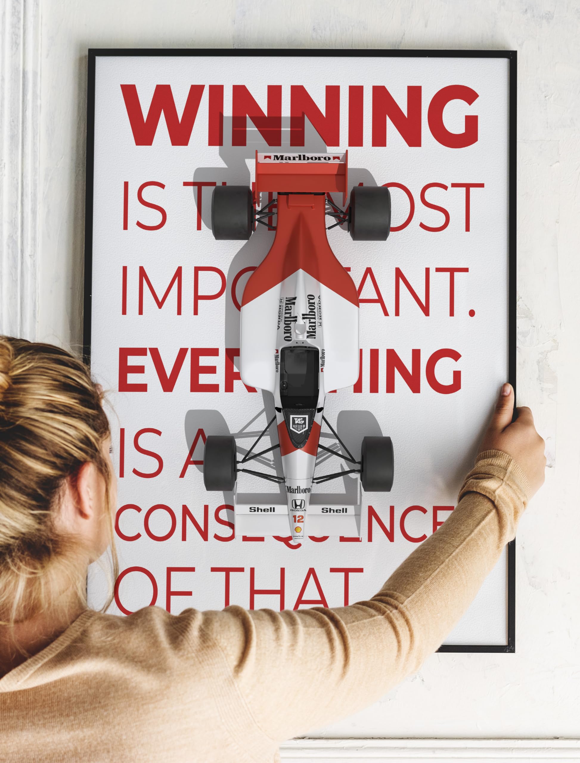PodiumPe Formula One Motivational Poster on Winning | Ayrton Senna F1Poster | A3 (300GSM) | No Frame 2