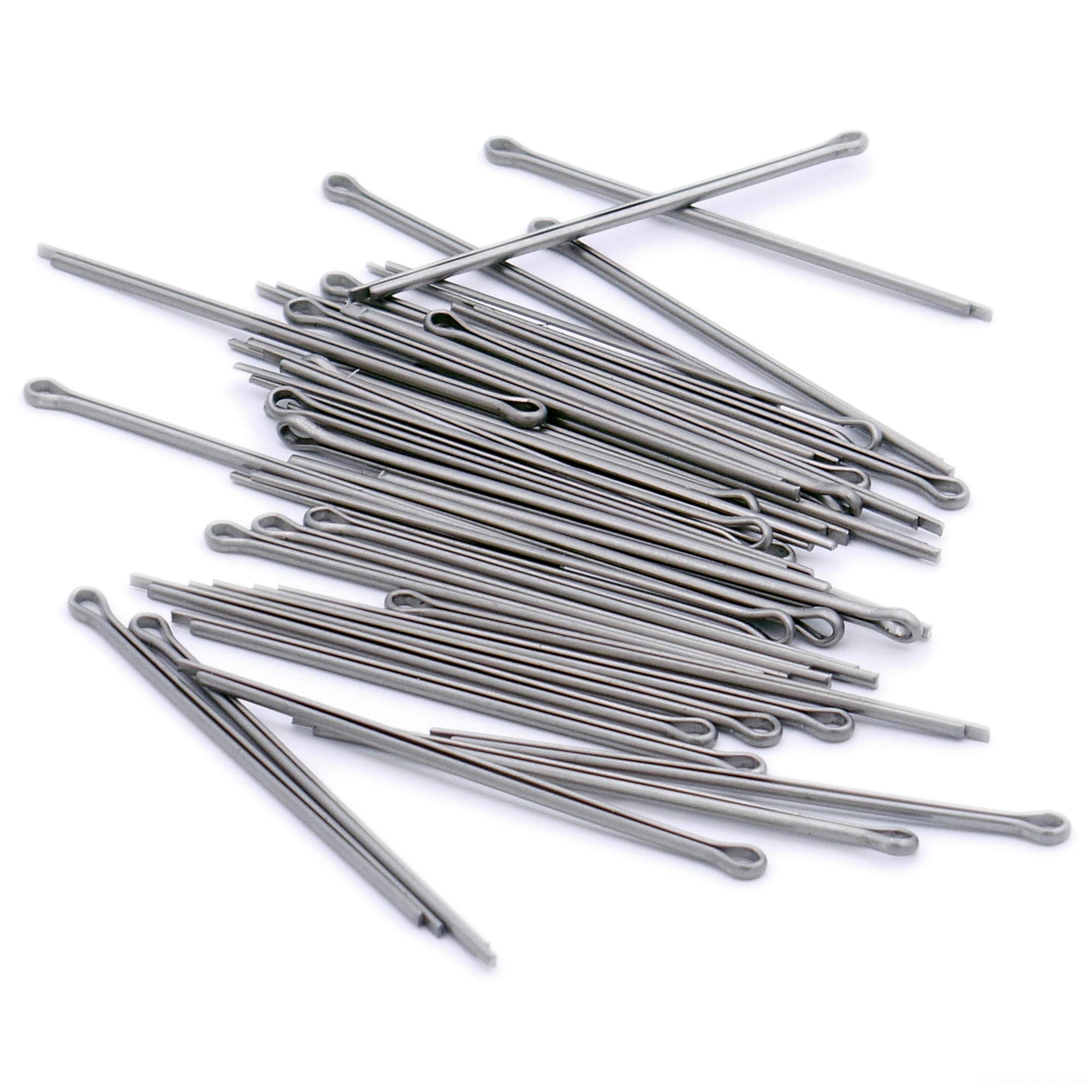 Singularity Supplies Silver M2 (2Mm X 10Mm) Split Cotter Pin - Stainless Steel (A2) (Pack Of 40)