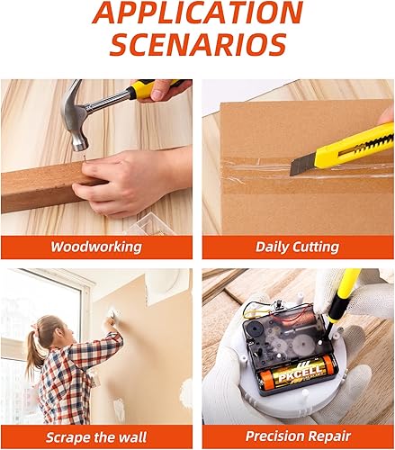 Miniatura 13 de Juego de herramientas de 40 piezas - Kit de herramientas manuales para el hogar general con caja de herramientas de plástico