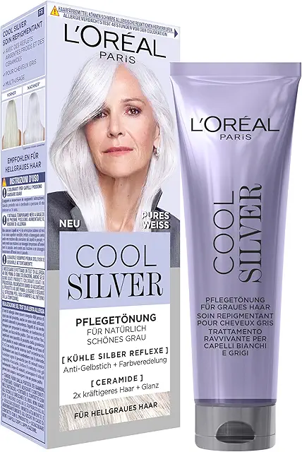 L'Oréal Cool Silver Toner 01 Pure White - Hår Toner for Light Grey Hair