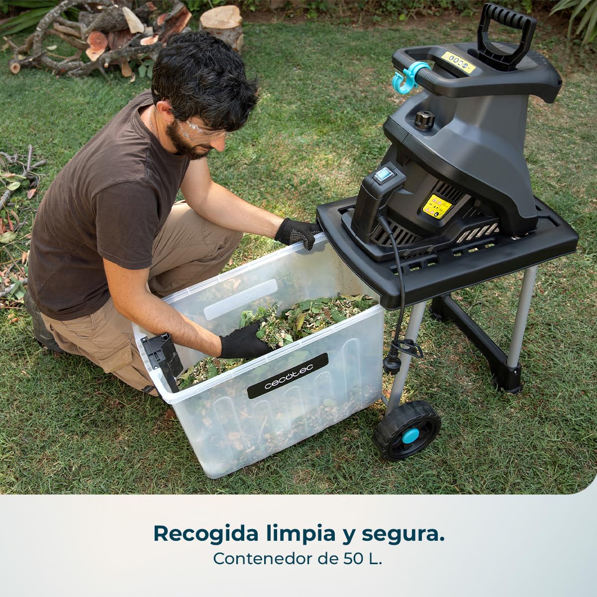 Cecotec Biotrituradora de Jardín BioCrush 3200 Grand