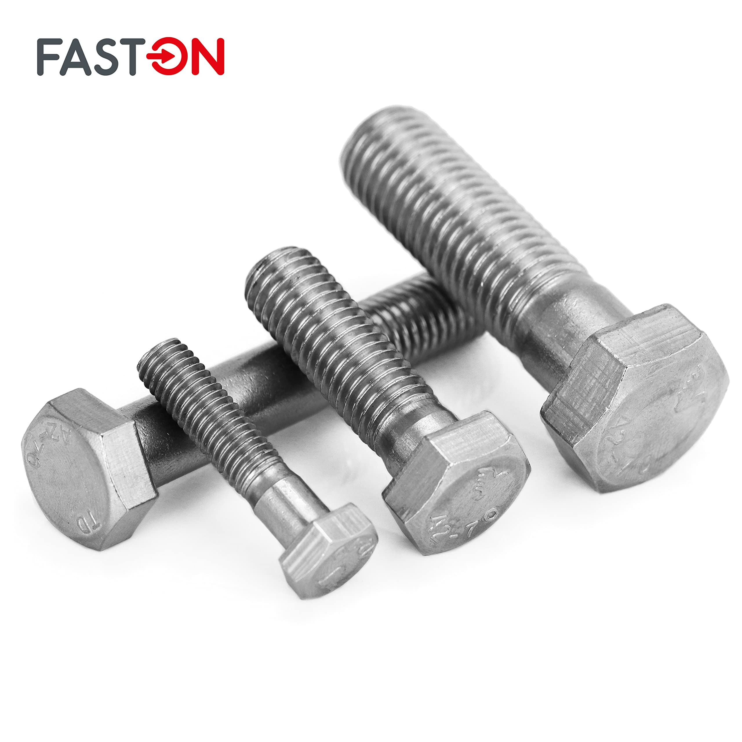 FASTON® Sechskantschrauben mit Schaft M8x230 Edelstahl A2 V2A (10 Stück) DIN 931 Maschinenschrauben Sechskant Schraube Maschinenschraube mit Teilgewinde rostfrei